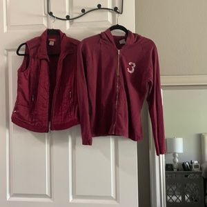 Union bay vest & hoodie